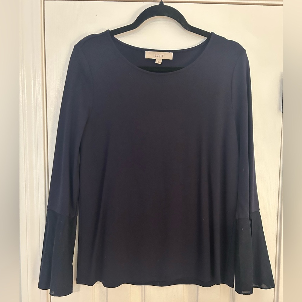 LOFT | Navy Blouse